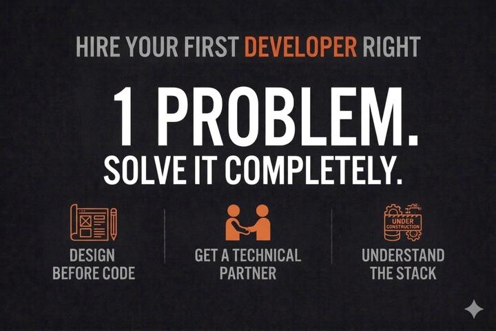 How to hire your first developer without getting burned article feature image